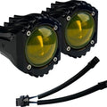 Custom Dynamics Shark Demon LED Fog Lights Gloss Black/Yellow #SD-FOG-5Y