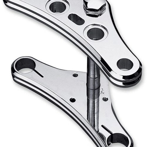 Accutronix 41mm Triple Tree 0 Degree Elite Chrome #TWG41-EC Harley Davidson