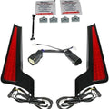 Custom Dynamics Fascia LED Light Panels Black/Red #CD-FASCIA-SS6BR
