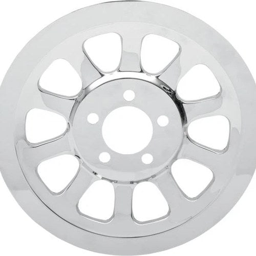 DS Chrome Outer Rear Pulley Insert Harley Davidson Dyna #142809