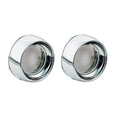 Kuryakyn Deep Dish Turn Signal Bezels With Lenses Chrome Smoke Harley Davidson