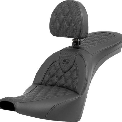Saddlemen RoadSofa LS Seat With Backrest #284665 Harley Davidson Softail