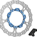 Arlen Ness Big Brake 14" Jagged Floating Brake Rotor Front Right Blue #300-005