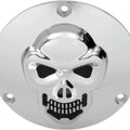 DS 3D Skull Derby Cover Chrome Harley Davidson 143900
