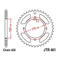 JT Steel Rear Sprocket 420 51T for Kawasaki/Suzuki KX100/KX85/RM100/KX80