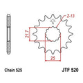 JT Front Sprocket 525 16T #JTF520.16 for Suzuki/Triumph/Kawasaki/Cagiva/Yamaha