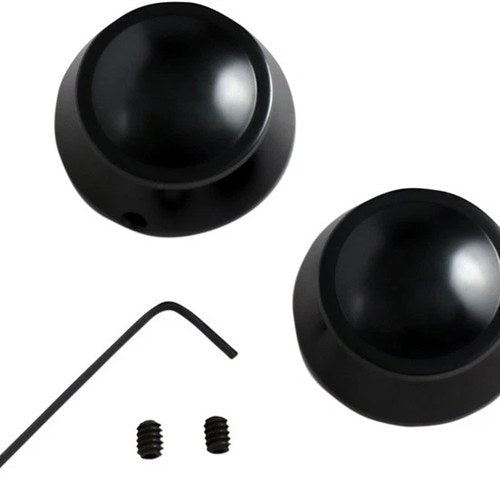 DS Swingarm Pivot Bolt Covers Black Harley Davidson Sportster #144963