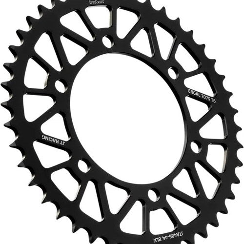 JT Aluminum Rear Sprocket 44T Black for Kawasaki Ninja 250R/Zephyr 550/Ninja 500