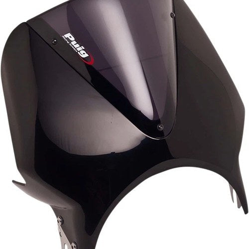 Puig Vision Semi-Fairing/Windscreen Black/Dark Smoke #024NF for Kawasaki Z900RS