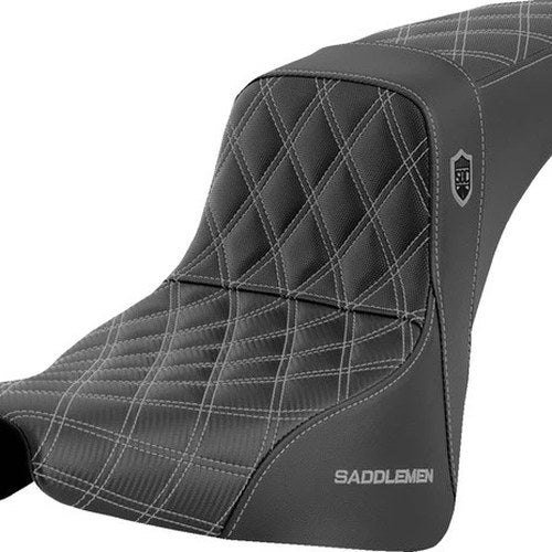 Saddlemen Sdc Performance Gripper Seat Silver Stitch Harley Davidson Softail
