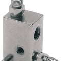 DS Universal Rear Brake Tee with Box and Brake Switch Hole Chrome