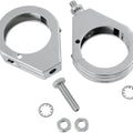 DS Smooth Turn Signal Fork Clamps 41mm Chrome