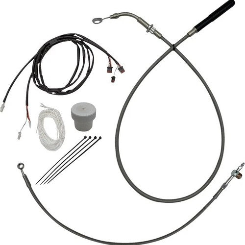 Fat Baggers EZ Install Cable/Line Kit for 12" Ape Bars Stainless #119012