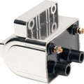 DS 12-Volt Dual Fire Ignition Coil 4 Ohm Electronic Chrome