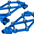 Arlen Ness Mini Diamond Driver Floorboards Blue #410-047 Harley Davidson