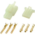 Shindy Water-Resistant Motorcycle Wire Connector Set 3-Pin