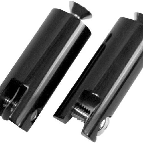 Accutronix Billet Footpeg Mounts Black 1 1/2"