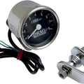 DS Mini Electronic Tachometer with Y-Mount 2.4" Chrome Black Face