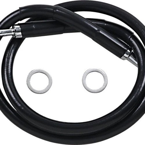 DS Black Vinyl Front Upper ABS Brake Line Kit 27-1/2" +6" Black #212128