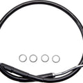 Drag Specialties Rear Caliper To ABS Brake Line Black #264542 Harley Davidson