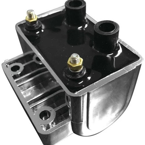 Twin Power 5 Ohm Ignition Coil Chrome #10-2031 Harley Davidson