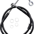 DS Black Vinyl Front Upper ABS Brake Line Kit 34" Black #212066