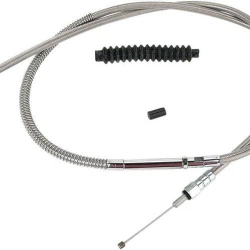 Barnett Clutch Cable +6" Stainless Braided Harley Davidson Softail
