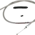 Barnett Clutch Cable +6" Stainless Braided Harley Davidson Softail