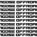 Moose Offroad Corporate Horizontal Decals Black 10-Pack