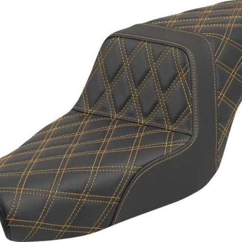 Saddlemen Step-Up LS Seat Gold Stitch #807-11-17507 Harley Davidson Sportster
