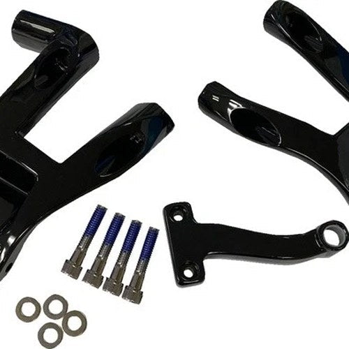 Drag Specialties Driver Floorboard Mounts Black #264477 Harley Davidson