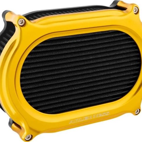 Arlen Ness Stage II Oval Air Cleaner Kit Gold #600-177 Harley Davidson