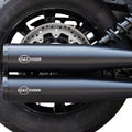 S&S Grand National Dual Slip-On Mufflers Black #4110-266 Indian Scout