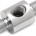 Goodridge Universal Brake Line Junction Block With Brake Switch Hole 1/8" Chrome