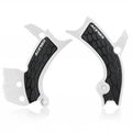 Acerbis X-Grip Frame Guards White/Black for Yamaha YZ450F 2018-2025