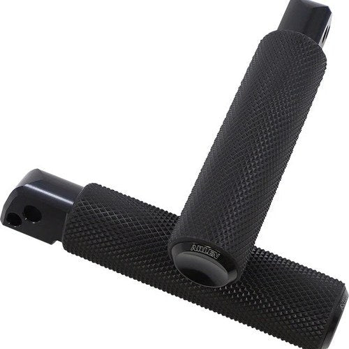 Arlen Ness Knurled Footpegs Black Passenger #07-943 Harley Davidson