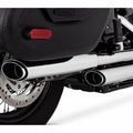 Vance & Hines Pcx Twin Slash Dual Slip-On Mufflers Chrome #16379 Harley Davidson
