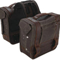 Burly Throwover Saddlebags Brown