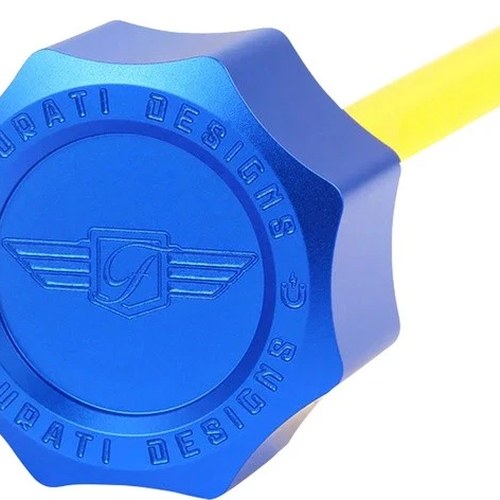 Figurati Designs Performance Magnetic Oil Dipstick Curved Blue #FDP01-M8SM-B