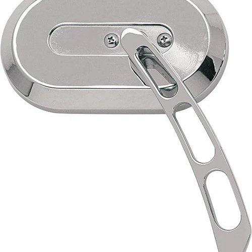 DS Large Oval Mirror Right Chrome