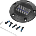 Figurati Designs 5-Hole Timing Cover US Flag Blue Line Black #FD71-TC-5H-BLK