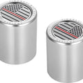 Figurati Designs Short/Fat Docking Hardware Covers US Flag Red Line Polished