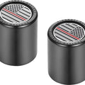 Figurati Designs Short/Fat Docking Hardware Covers US Flag Red Line Black