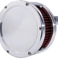 Feuling BA Series Air Cleaner Raw With Solid Cover/Red Filter #5431