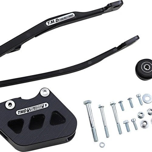 TM Designworks Dirt Cross Multi-Purpose Chain Slide-n-Guide Kit Black YCP-OR1-BK