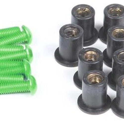 Puig Windscreen Well Nut Screw Kit Green
