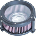 Trask Assault Charge High-Flow Air Cleaner Black #TM-1020BK Harley Davidson