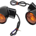 DS Bullet-Style Rear Turn Signals Black Harley Flt 94-22 / Flstc 86-17