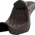 Saddlemen Sdc Performance Gripper Seat With Backrest Red Stitch #284866