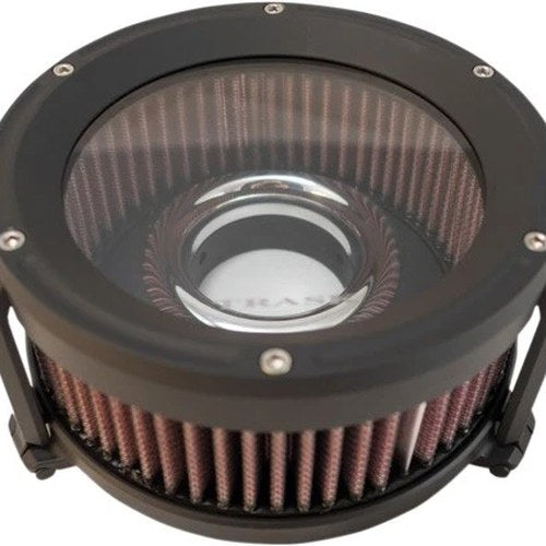 Trask Assault Charge High-Flow Air Cleaner Black #TM-1023BK Harley Davidson